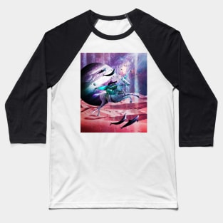 Epic Frog Riding Unicorn Baseball T-Shirt